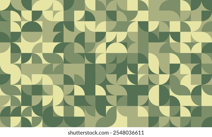 Modern geometric pattern with seamless shapes. Ideal for minimal textile design, abstract backgrounds, and trendy poster covers. A creative vector artwork with mosaic elements.