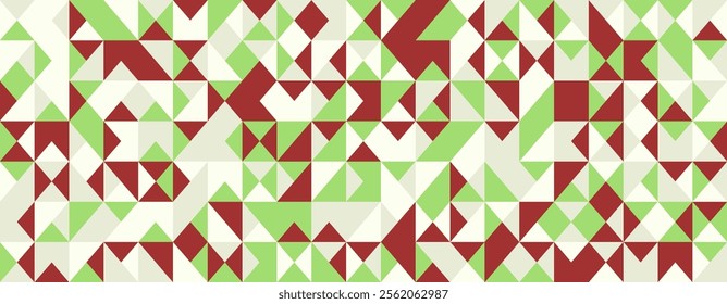 Modern geometric pattern with seamless shapes. Ideal for minimal textile design, abstract backgrounds, and trendy poster covers. A creative vector artwork with mosaic elements.