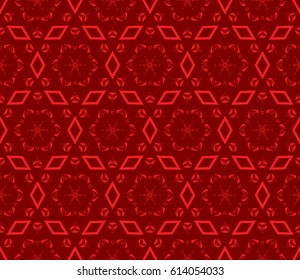 modern geometric pattern of small square and triangular elements. vector illustration. red color