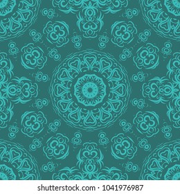 Modern geometric pattern. Vector illustration in perfect matching color tones. For design, interior, fashion
