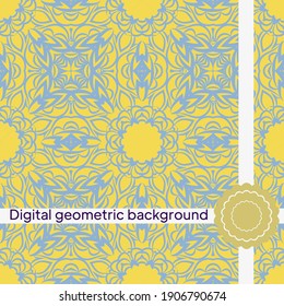 Modern Geometric Pattern. Vector illustration. For fabric, textile, bandana, scarg, super print