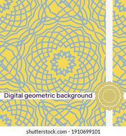 Modern Geometric Pattern. Vector illustration. For fabric, textile, bandana, scarg, super print