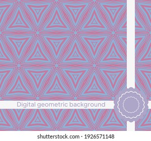 Modern Geometric Pattern. Vector illustration. For fabric, textile, bandana, scarg, super print