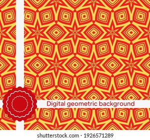 Modern Geometric Pattern. Vector illustration. For fabric, textile, bandana, scarg, super print