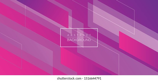 Modern Geometric Pink Background With Abstract Shape