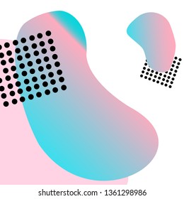 Modern geometric pink blue white colors abstract background ui