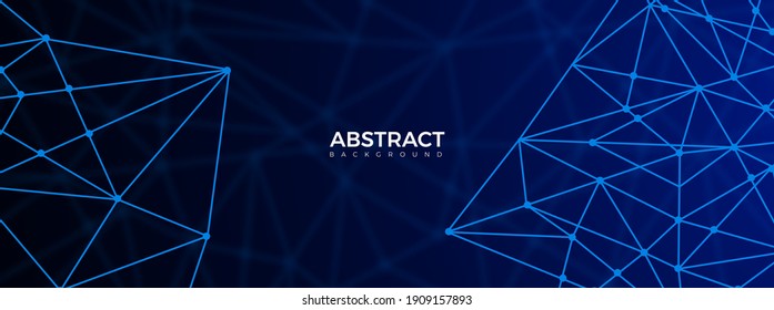 modern geometric poly connected abstract background. Poster, wallpaper, Landing page. Vector Illustration