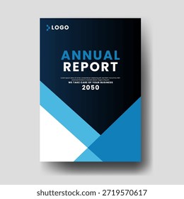 Colección de Vector de Cartera geométrica moderna con Formas de fluido Abstractas azul Cubierta de presentación de negocios mínima y diseño de diseño de informe