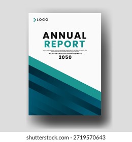 Colección de Vector de Cartera geométrica moderna con Formas de fluido Abstractas azul Cubierta de presentación de negocios mínima y diseño de diseño de informe
