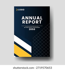 Modern Geometric Portfolio Vector Collection with Blue Abstract Fluid Shapes Minimal Business Presentation Cover and Report Layout Design