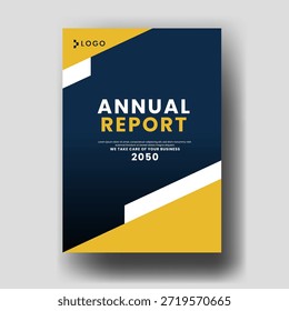 Modern Geometric Portfolio Vector Collection with Blue Abstract Fluid Shapes Minimal Business Presentation Cover and Report Layout Design