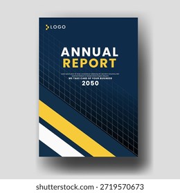 Coleção de Vetor de Portfólio Geométrico Moderno com Formas de Fluido Abstrato Azul Capa de Apresentação de Negócios Mínima e Projeto de Layout de Relatório