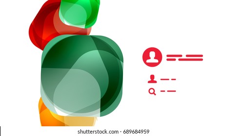 Modern geometric presentation background. Business concept or digital technology element, brochure or flyer design for web banner layouts