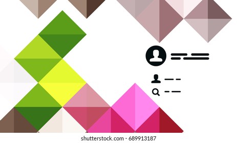 Modern geometric presentation background. Business concept or digital technology element, brochure or flyer design for web banner layouts