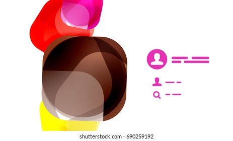 Modern geometric presentation background. Business concept or digital technology element, brochure or flyer design for web banner layouts