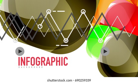 Modern geometric presentation background. Business concept or digital technology element, brochure or flyer design for web banner layouts