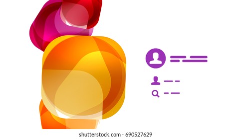 Modern geometric presentation background. Business concept or digital technology element, brochure or flyer design for web banner layouts