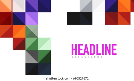 Modern geometric presentation background. Business concept or digital technology element, brochure or flyer design for web banner layouts