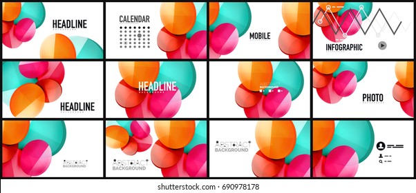 Modern geometric presentation background. Business concept or digital technology element, brochure or flyer design for web banner layouts