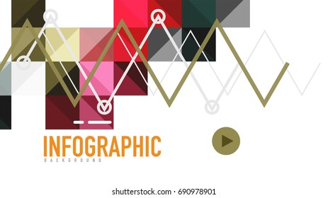 Modern geometric presentation background. Business concept or digital technology element, brochure or flyer design for web banner layouts
