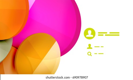 Modern geometric presentation background. Business concept or digital technology element, brochure or flyer design for web banner layouts