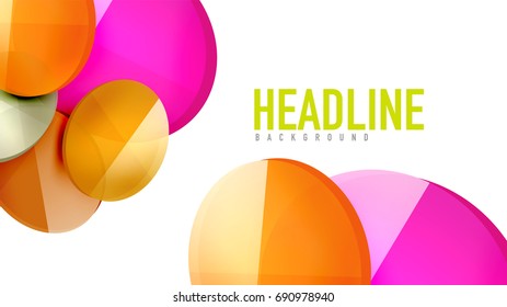 Modern geometric presentation background. Business concept or digital technology element, brochure or flyer design for web banner layouts