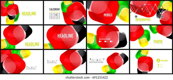 Modern geometric presentation background. Business concept or digital technology element, brochure or flyer design for web banner layouts