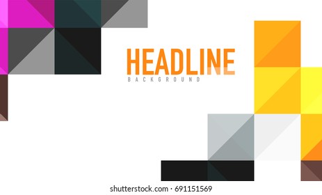 Modern geometric presentation background. Business concept or digital technology element, brochure or flyer design for web banner layouts
