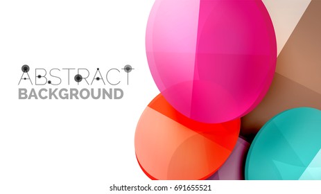 Modern geometric presentation background. Business concept or digital technology element, brochure or flyer design for web banner layouts