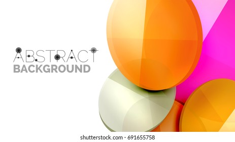 Modern geometric presentation background. Business concept or digital technology element, brochure or flyer design for web banner layouts
