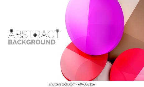Modern geometric presentation background. Business concept or digital technology element, brochure or flyer design for web banner layouts