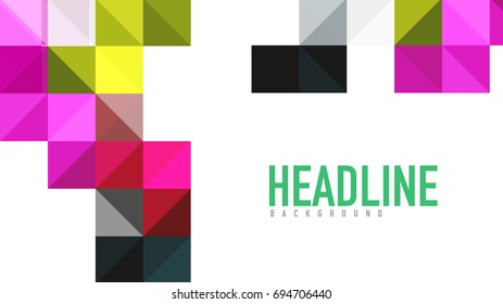 Modern geometric presentation background. Business concept or digital technology element, brochure or flyer design for web banner layouts