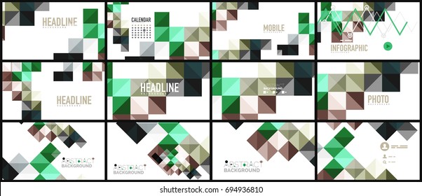Modern geometric presentation background. Business concept or digital technology element, brochure or flyer design for web banner layouts