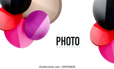 Modern geometric presentation background. Business concept or digital technology element, brochure or flyer design for web banner layouts