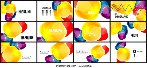 Modern geometric presentation background. Business concept or digital technology element, brochure or flyer design for web banner layouts