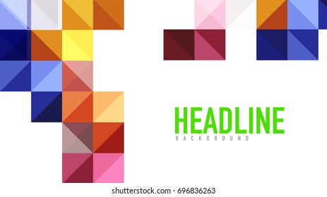 Modern geometric presentation background. Business concept or digital technology element, brochure or flyer design for web banner layouts