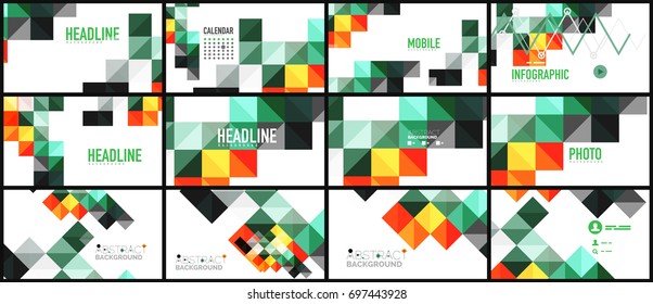 Modern geometric presentation background. Business concept or digital technology element, brochure or flyer design for web banner layouts