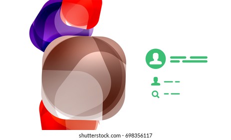 Modern geometric presentation background. Business concept or digital technology element, brochure or flyer design for web banner layouts