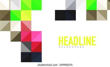 Modern geometric presentation background. Business concept or digital technology element, brochure or flyer design for web banner layouts