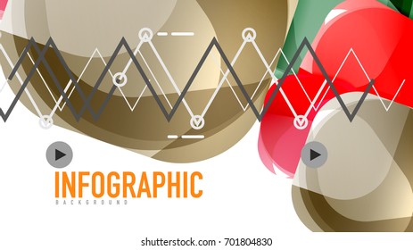 Moderner geometrischer Präsentationshintergrund. Geschäftskonzept oder digitale Technologie-Elemente, Broschüren oder Flyer-Design für Webbanner-Layouts