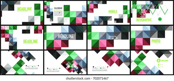 Modern geometric presentation background. Business concept or digital technology element, brochure or flyer design for web banner layouts