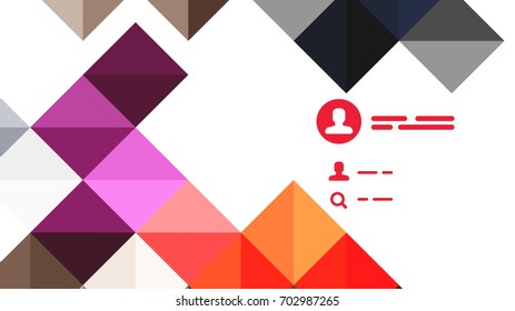 Modern geometric presentation background. Business concept or digital technology element, brochure or flyer design for web banner layouts