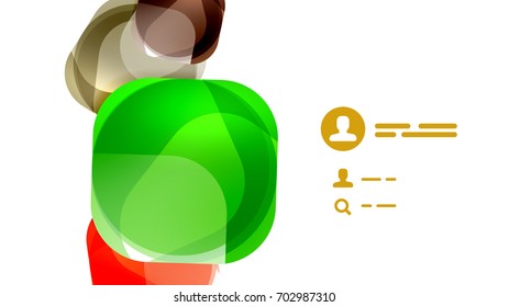 Fondo de presentación geométrica moderno. Concepto de negocio o elemento de tecnología digital, folleto o diseño de volante para diseños de banners web