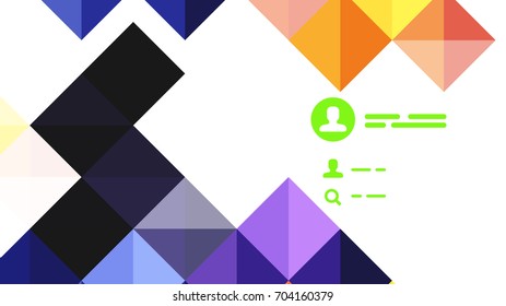 Fondo de presentación geométrica moderno. Concepto de negocio o elemento de tecnología digital, folleto o diseño de volante para diseños de banners web