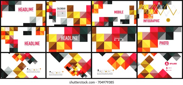 Fondo de presentación geométrica moderno. Concepto de negocio o elemento de tecnología digital, folleto o diseño de volante para diseños de banners web