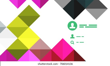 Modern geometric presentation background. Business concept or digital technology element, brochure or flyer design for web banner layouts
