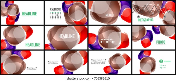 Modern geometric presentation background. Business concept or digital technology element, brochure or flyer design for web banner layouts