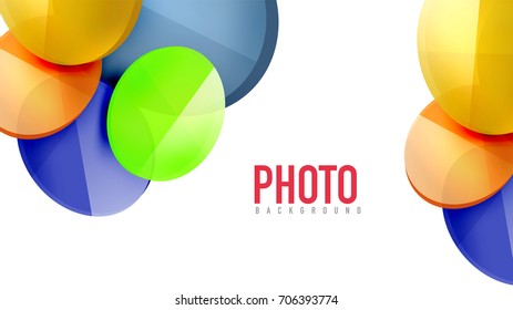 Modern geometric presentation background. Business concept or digital technology element, brochure or flyer design for web banner layouts