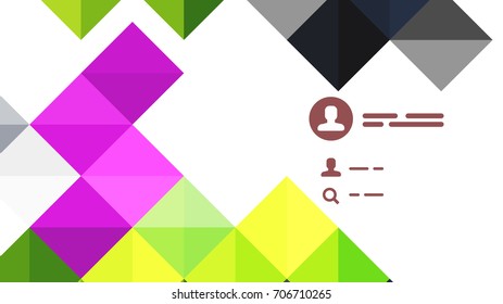 Fondo de presentación geométrica moderno. Concepto de negocio o elemento de tecnología digital, folleto o diseño de volante para diseños de banners web