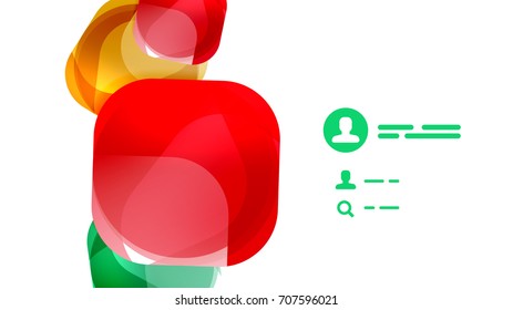 Modern geometric presentation background. Business concept or digital technology element, brochure or flyer design for web banner layouts